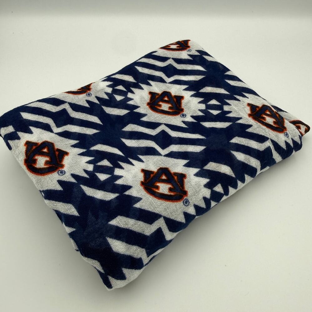 Auburn University Infinity Scarf One Size Fits All Blue White Orange Tigers NCAA